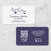 Carte De Visite Bar à cocktails Professional | Bus noir moderne (Devant / Derrière)