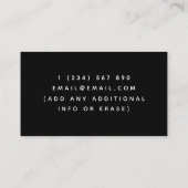 Carte De Visite Bar à cocktails Tropical Mixologiste (Dos)