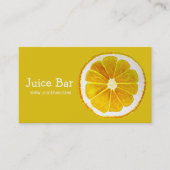 Carte De Visite Bar à jus boissons santé verte affaires (Devant)