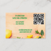 Carte De Visite Bar à jus coloré (Dos)