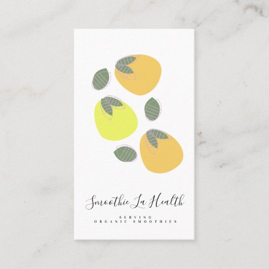 Carte De Visite Bar à jus de mangue (Devant)