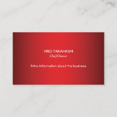 Carte De Visite Bar à sushis (Dos)