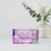 Carte De Visite Bar-Bar De Fête Privée Boissons De Restauration (Debout devant)