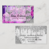 Carte De Visite Bar-Bar De Fête Privée Boissons De Restauration (Devant / Derrière)