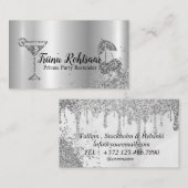 Carte De Visite Bar-Bar De Fête Privée Boissons De Restauration (Devant / Derrière)