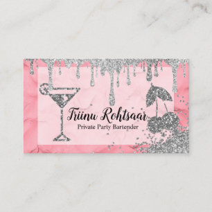 Carte De Visite Bar-Bar De Fête Privée Boissons De Restauration