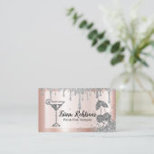 Carte De Visite Bar-Bar De Fête Privée Boissons De Restauration (Debout devant)