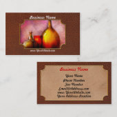 Carte De Visite Bar - Bouteilles - Une vie de bouteilles (Devant / Derrière)