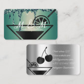 Carte De Visite Bar De Fête Privé Pour Votre Événement Spécial (Devant / Derrière)