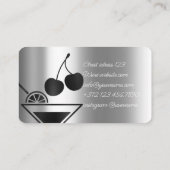 Carte De Visite Bar De Fête Privé Pour Votre Événement Spécial (Dos)