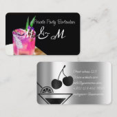 Carte De Visite Bar De Fête Privé Pour Votre Événement Spécial (Devant / Derrière)