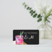 Carte De Visite Bar De Fête Privé Pour Votre Événement Spécial (Debout devant)