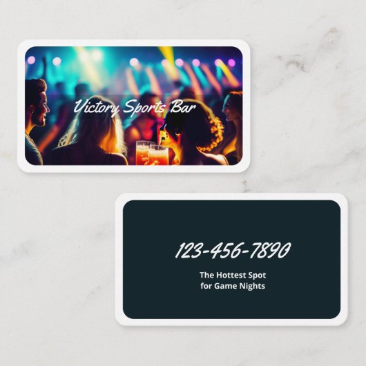 Carte De Visite Bar sportif (Devant / Derrière)