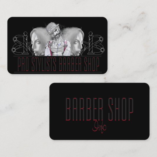 carte de visite barbare (Devant / Derrière)