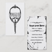 Carte De Visite barbe tressée (Devant / Derrière)