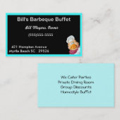 Carte de visite barbecue (Devant / Derrière)
