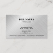 Carte de visite barbecue cinq étoiles (Dos)