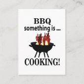 Carte De Visite Barbecue Cuisinier Chef BBQ (Devant)