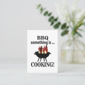 Carte De Visite Barbecue Cuisinier Chef BBQ (Debout devant)
