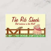 Carte De Visite Barbecue de porc de ferme de pays (Devant)