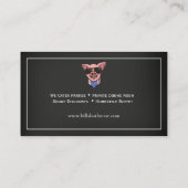 Carte de visite barbecue en tableau noir (Dos)