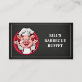 Carte de visite barbecue en tableau noir (Devant)