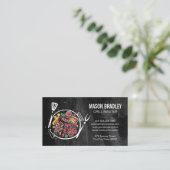 Carte De Visite Barbecue Foods | Culinary Drawing | Cooking (Debout devant)