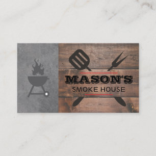 Carte De Visite Barbecue   Grill Master   Chef exécutif