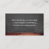 Carte De Visite Barbecue Outils Volaille de boeuf | Chalkboard Woo (Dos)