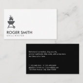 Carte De Visite Barbecue principal (Devant / Derrière)