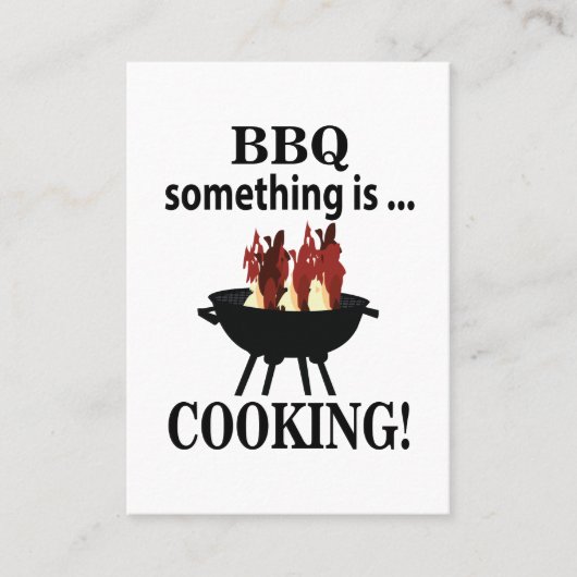 Carte De Visite Barbeque Cuisinier Chef barbecue (Devant)