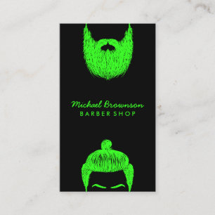 Carte De Visite Barber avec logo Hipster