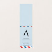 Carte De Visite Barber Blade Barber Poles Bébé Bleu (Extérieur déplié)