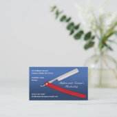 Carte De Visite Barber Business Card Template (Debout devant)