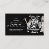 Carte De Visite Barber Mustache Gold Black Professional (Devant)