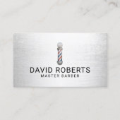 Carte De Visite Barber Pole Coiffeur Stylo Coiffeur Barbershop (Devant)
