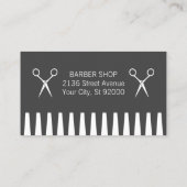 Carte De Visite Barber Pole | Hair Cutting Tools (Dos)