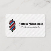 Carte De Visite Barber Pole Logo (Devant)
