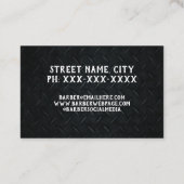 Carte De Visite Barber Scissors, barbier moderne et branché (Dos)