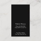 Carte De Visite Barber Shop Business Card (Dos)