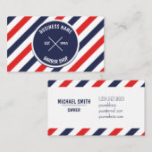 Carte De Visite Barber Shop Business Card (Devant / Derrière)