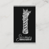 Carte De Visite Barber Shop Crown Logo Professionnel (Devant)