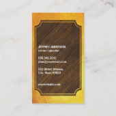 Carte De Visite Barber Shop | Golden II (Dos)