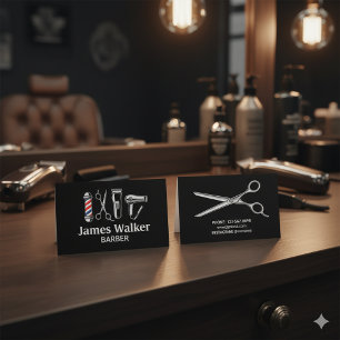 Carte De Visite Barber Shop Hair Stylist Professional Barbershop
