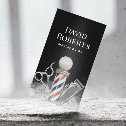 Carte De Visite Barber Shop Master Barber Professional Barbershop