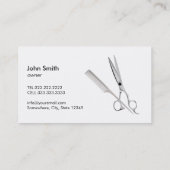 Carte De Visite Barber Shop moderne noir & blanc Zebra Stripes (Dos)