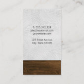 Carte De Visite Barber Shop Moustache (Dos)