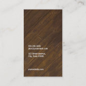 Carte De Visite Barber Shop | Or (Dos)