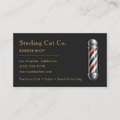 Carte De Visite Barber Shop QR Code Professional (Devant)