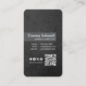 Carte De Visite Barber Shop Royal Couronne Barber Pole Salon des c (Dos)